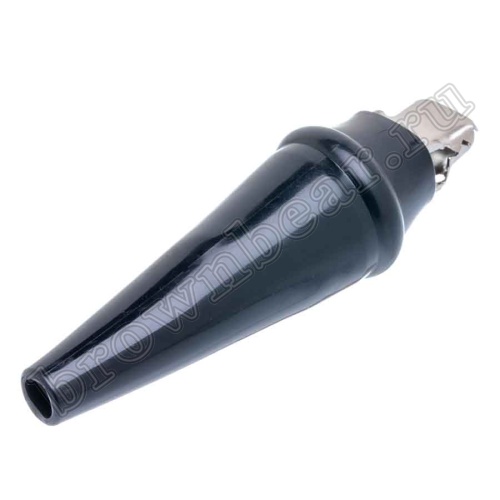 Зажим изолированный 80мм тип 'aligator', черный фото 2