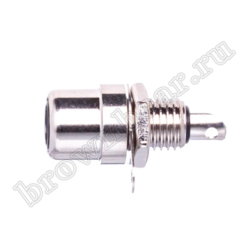Разъем RCA-тюльпан, гнездо на блок, крепление гайка RP-1 фото 2