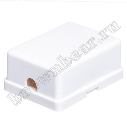 Розетка телефонная накладная одинарная RJ-11, мини, белая  фото 5