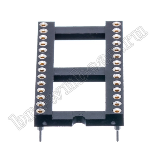 Панелька для микросхем DIP 28 цанговая фото 2