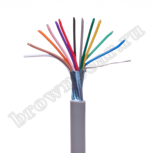 Кабель 12 проводов экранированный сигнальный
