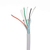 Кабель сигнальный USB 4 провода, бухта 50 м, серый (без витья) -