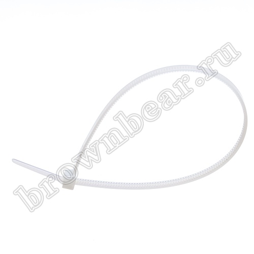 Стяжка (хомут) нейлоновая 250 x 4.8 мм, белая, упаковка 100 шт. CV-250-W фото 2