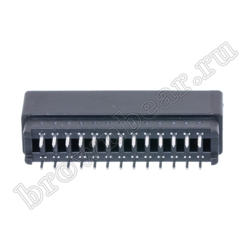 Слот (краевой разъём) 26 контактов на плату фото 4