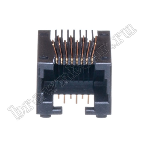 Разъём RJ-45 гнездо на плату, 8P8C, тип 4 TJ4-8P8C фото 9