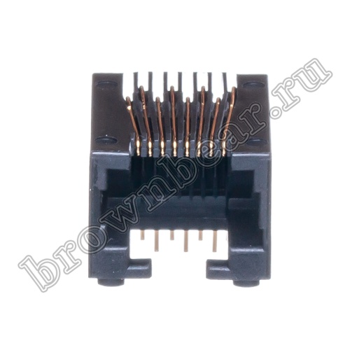 Разъём RJ-45 гнездо на плату, 8P8C, тип 4 TJ4-8P8C фото 8