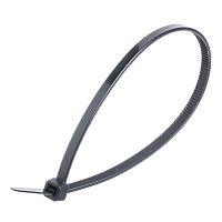 Стяжка (хомут) нейлоновая 250 x 4.8 мм, черная, упаковка 100 шт. CV-250-B