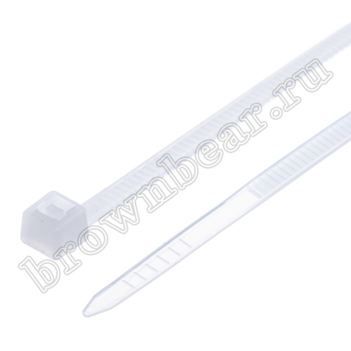 Стяжка (хомут) нейлоновая 100 x 2.5 мм, белая, упаковка 100 шт. ET-3x100 фото 4