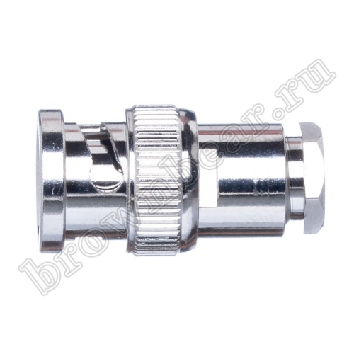 Разъем BNC штекер на кабель RG-59, пайка BNC-S59P фото 6