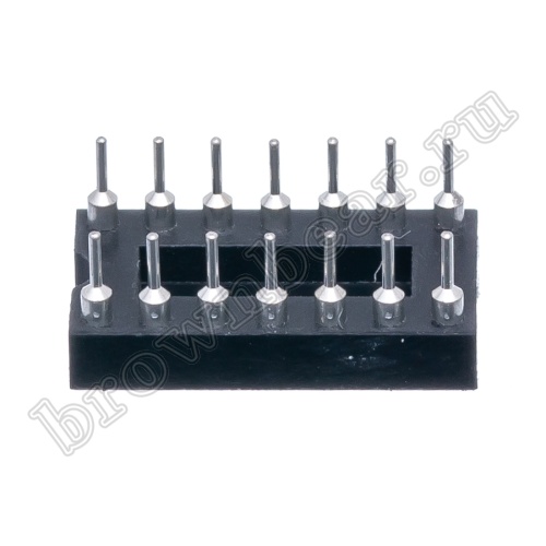 Панелька для микросхем DIP 14 цанговая фото 5