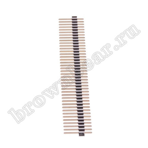 Разъем штыревой однорядный на плату, 1х40, шаг 2.54мм фото 5