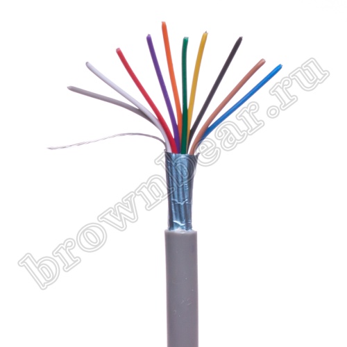 Кабель 10 проводов экранированный сигнальный