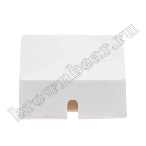 Розетка телефонная накладная одинарная RJ-12, серая  фото 2