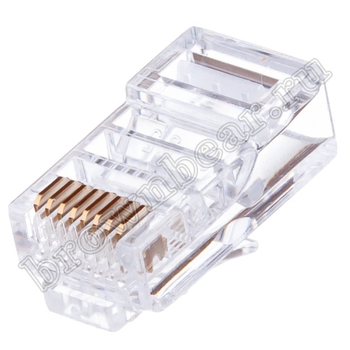 Разъём RJ-45 (8P8C), вилка под одножильную витую пару TPR-8P8C-S2