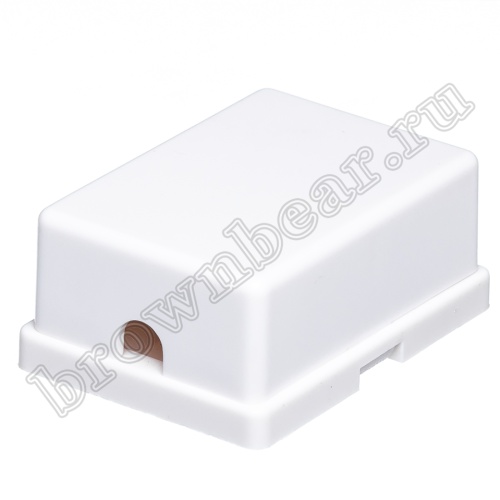 Розетка телефонная накладная двойная RJ-11, мини, белая  фото 6