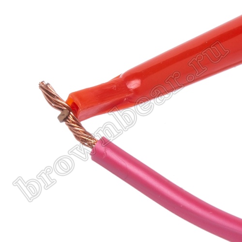 Щуп-зажим 57мм, красный фото 4