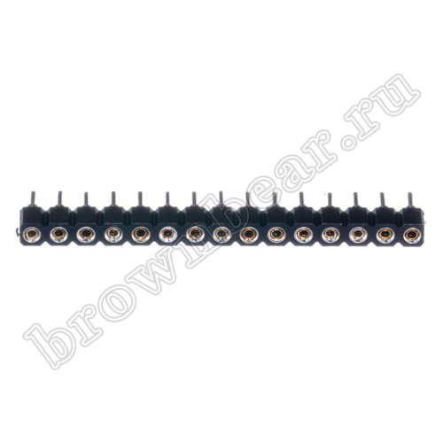 Панелька для микросхем SIP 15 цанговая, однорядная, тип 2 фото 2