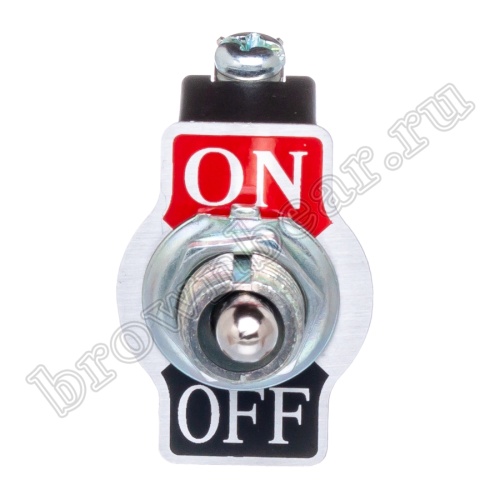 Тумблер однополюсный, 2 контакта (on-off), на панель, с гайкой, SPDT T011B фото 2