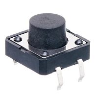 Кнопка тактовая 12x12 мм, h=7.5 мм, 4 контакта SWT-5-75