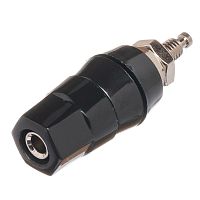 Клемма приборная для разъема Banana, тип 9 (гнездо), черная BP-9B