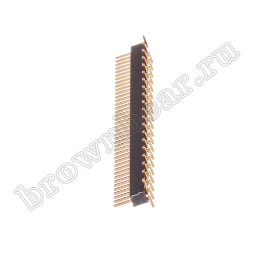 Разъем штыревой однорядный на плату, 1х40, шаг 1.27мм, SMD монтаж фото 5