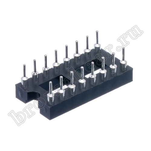 Панелька для микросхем DIP 16 цанговая фото 3