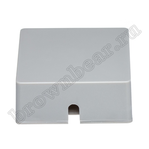 Розетка телефонная накладная одинарная RJ-11, серая  фото 2