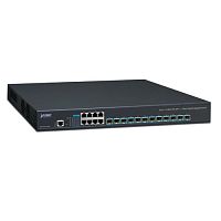 XGS-6350-12X8TR Управляемый L3 коммутатор Planet, 12 портов SFP+ 10Гбит/с, 8 портов 10/100/1000Мбит/с, с резервным источником питания
