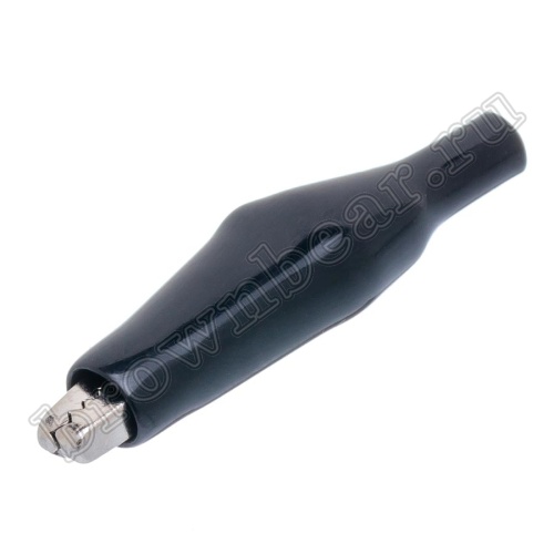 Зажим изолированный 43мм тип 'aligator', черный