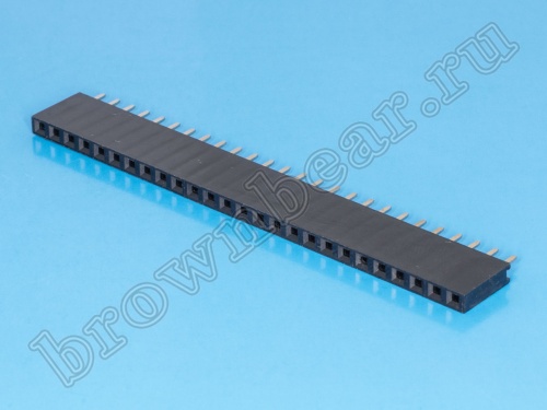Разъем 1х26 гнездо на плату, шаг 2.54мм фото 2