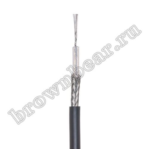 Кабель коаксиальный RG-58 C/U, бухта 100м, черный PCnet