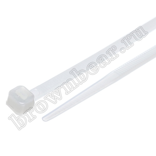 Стяжка (хомут) нейлоновая 368 х 3.6 мм, белая, упаковка 100 шт. CV-368S фото 4