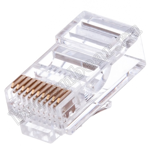 Разъём RJ-50 (10P10C), вилка на кабель TP-10P10C