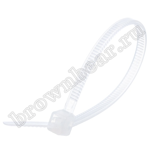 Стяжка (хомут) нейлоновая 100 x 2.5 мм, белая, упаковка 100 шт. CV-100