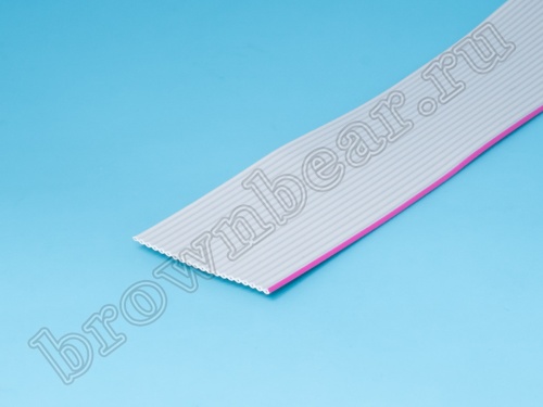 Кабель плоский, шлейф 20 проводников, шаг 1.27 мм фото 2