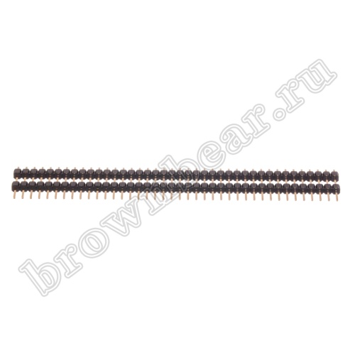 Разъем штыревой однорядный на плату, 1х40, шаг 2.54мм, межплатный фото 4