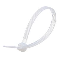 Стяжка (хомут) нейлоновая 160 x 4.8 мм, белая, упаковка 100 шт. CV-160L