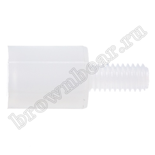 Шестигранная стойка пластиковая для печатных плат, нейлоновая, кратно 100 шт. HTS-308 фото 2
