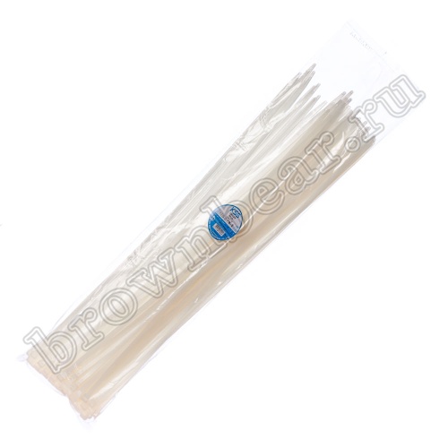 Стяжка (хомут) нейлоновая 710 х 9 мм, белая, упаковка 100 шт. CV-710 фото 5