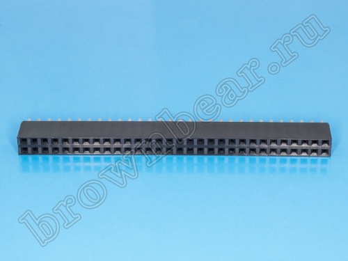 Разъем 2х30 гнездо на плату, шаг 2.54мм фото 4