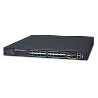 XGS-5240-24X2QR Управляемый L2+/L4 стекируемый коммутатор Planet 24 слота SFP+ 10Гб/с,  2 слота QSFP+ 40Гб/с, 36-72В DC резервное питание