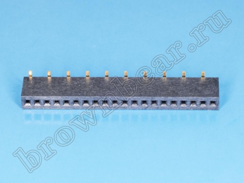 Разъем 1х20 гнездо, поверхностный монтаж, шаг 1,27мм фото 4