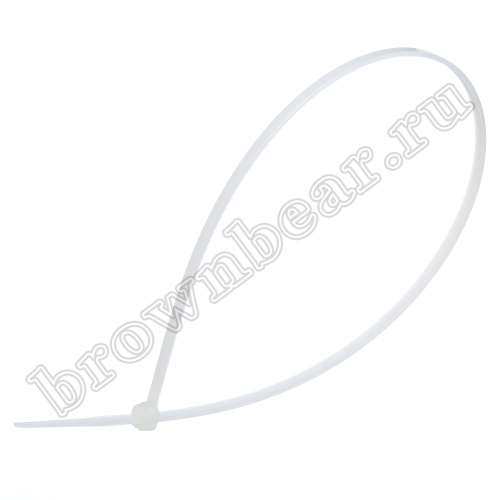 Стяжка (хомут) нейлоновая 368 х 3.6 мм, белая, упаковка 100 шт. CV-368S