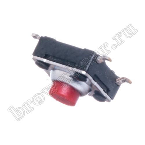 Кнопка тактовая влагозащищенная SMD, 6х6 мм, h=4.3 мм, 4 контакта SWT-54 фото 6