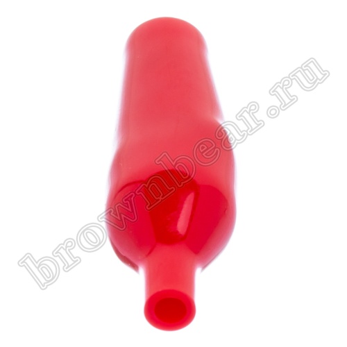 Зажим изолированный 62мм тип 'aligator', красный фото 6