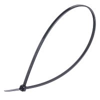 Стяжка (хомут) нейлоновая 330 x 3.6 мм, UV защита, черная, упаковка 100 шт. CV-330W-UV