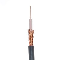 Кабель коаксиальный RG59, 75 Ом, бухта 100 м, черный PCnet
