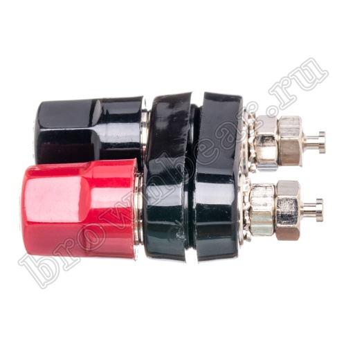 Клемма приборная сдвоенная для разъема Banana, тип 1 (гнездо), красная и черная BPD-1 фото 10