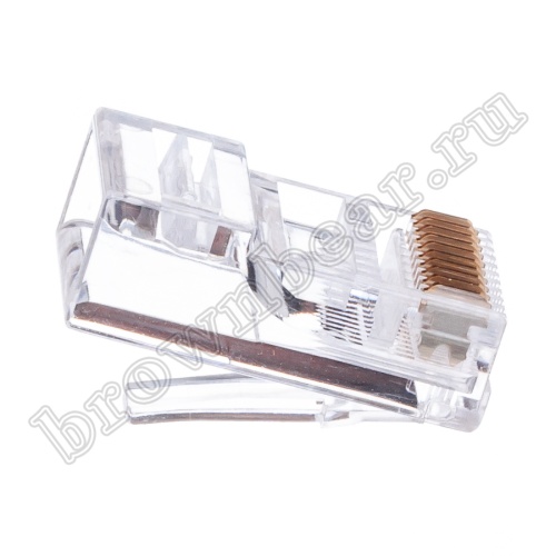 Разъём RJ-50 (10P10C), вилка на кабель TP-10P10C фото 3