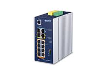 IGS-5225-8P2S2X Промышленный управляемый L3 коммутатор Planet, 8 портов 1Гбит/с PoE, 2 порта SFP 2.5Гбит/с, 2 порта SFP+ 10Гбит/с